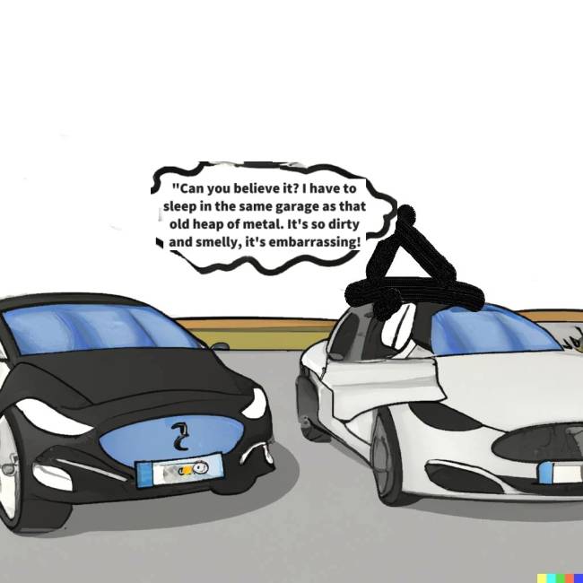 Tesla complaining to another EV
