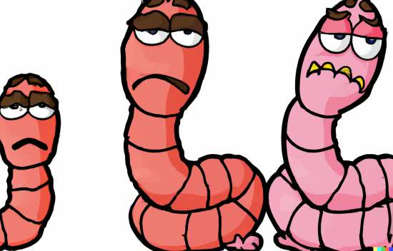Two worms devastated that they cannot change their genders