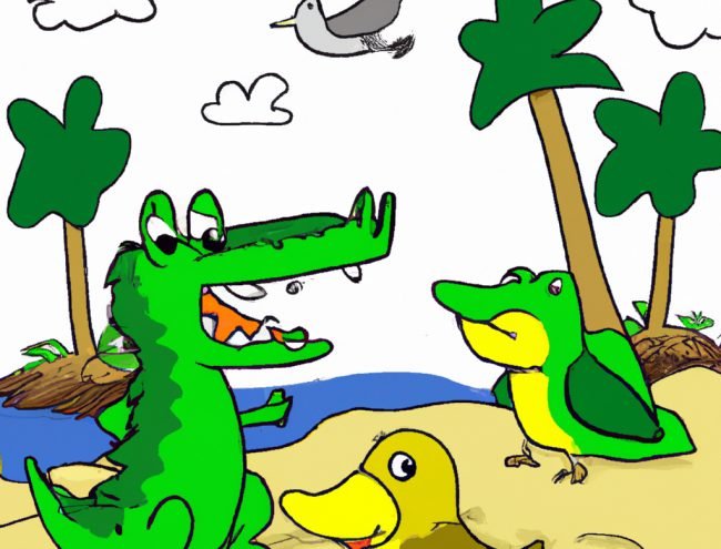 A Crocodile Decides To Become A Vegan And Have A Lot Of Pushbacks From The Other Crocodiles